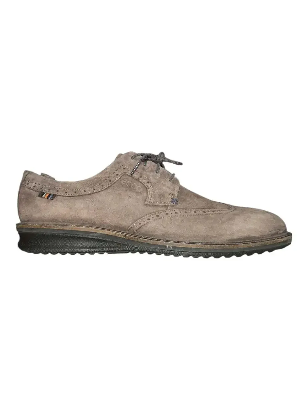 Ecco Soft City Walker Wingtip Casual Shoes Brown Mens Size EU 44 US 10/10.5